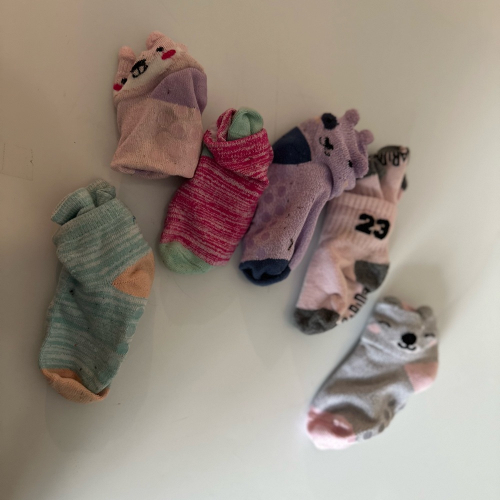Cute Animal and Striped Baby Socks Set